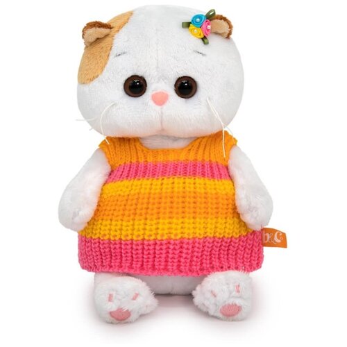 Мягкая игрушка «Ли-Ли Baby в полосатом вязаном жилете», 20 см футболка кот кошка животные размер 11 лет белый