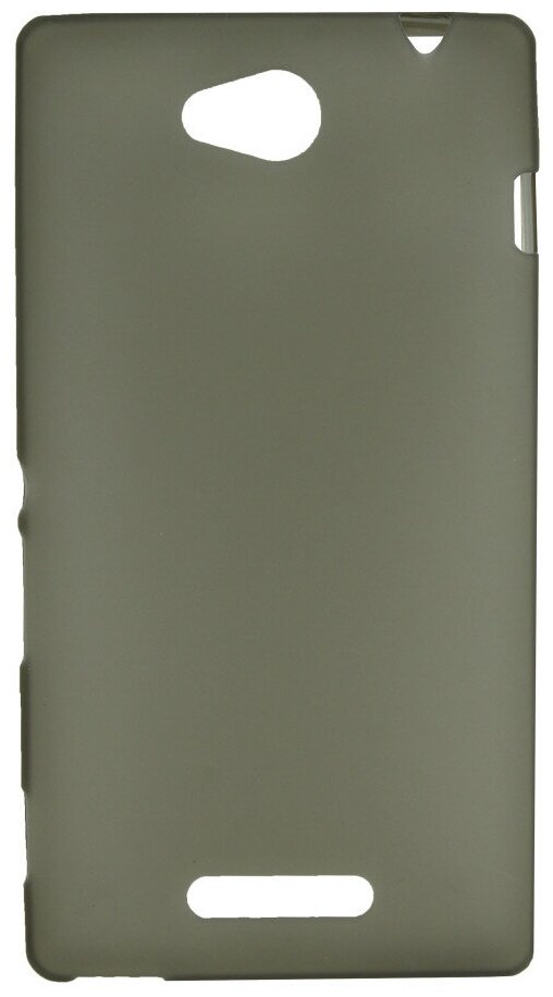 Накладка силиконовая для Sony Xperia С (C2305 / S39H) прозрачно-черная
