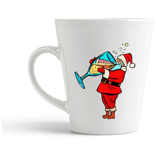 фото Кружка-латте coolpodarok илюстрация дед мороз