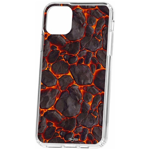 фото Чехол для apple iphone 11 pro max kruche print лава / чехол для apple iphone / чехол для айфон / бампер на айфон / чехол накладка для iphone / противоударная накладка для iphone / защита для iphone / защита на айфон / cсиликоновый чехол для iphone / пластиковый чехол на iphone / защитный чехол для iphone / кruче
