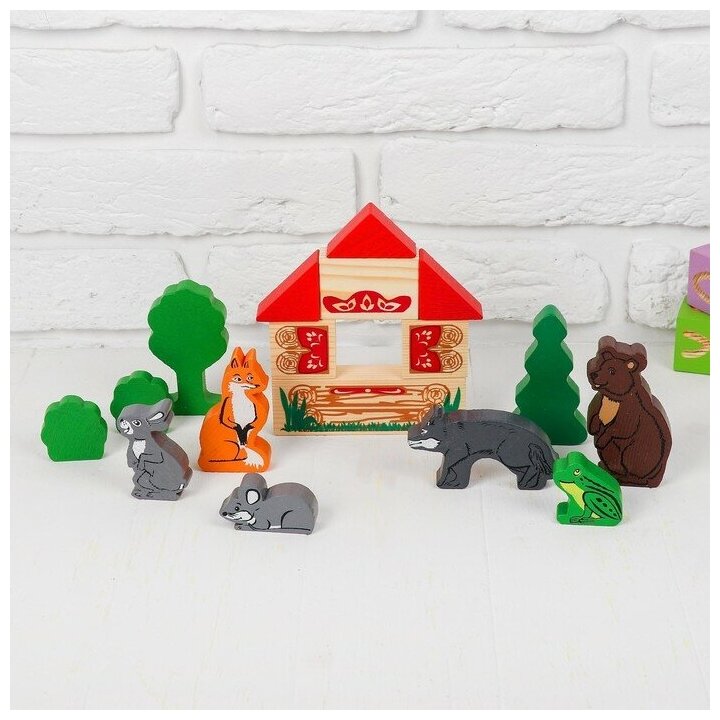 Томик Конструктор "Сказки. Теремок", 17 элементов