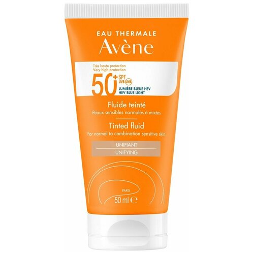 AVENE Солнцезащитный тонирующий флюид SPF 50+, 50 мл