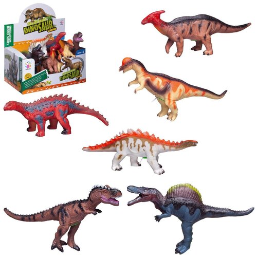 Игровой набор Junfa Мир динозавров (большой динозавр, фигурка человека, акссесуары) мини фигурки животных 20 шт компл имитация динозавров игрушечная модель однотонного динозавра фигурки героев классическая античная кол
