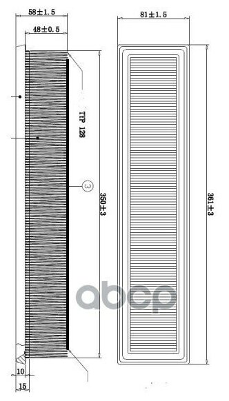 DOUBLE FORCE DFA3366 Фильтр воздушный DOUBLEFORCE