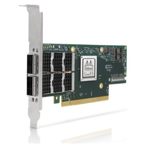 Сетевая карта MELLANOX TECHNOLOGIES MCX653106A-ECAT-SP ConnectX-6 VPI, 100Gb/s (HDR100, EDR IB and 100GbE), dual-port QSFP56, PCIe3.0/4.0 x16, tall br