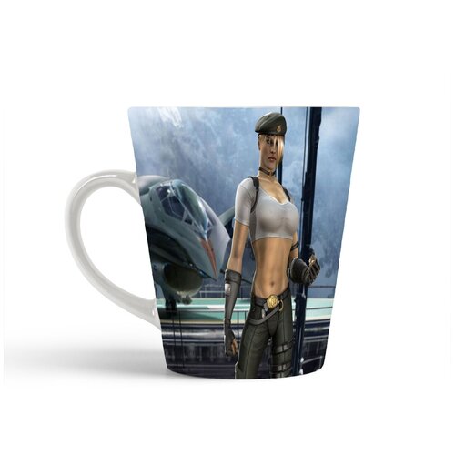 фото Кружка-латте coolpodarok mortal kombat соня блейд истребитель