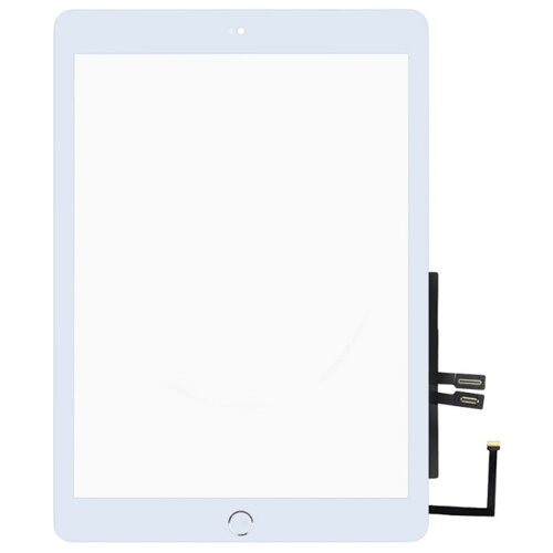 Тачскрин (сенсор) для Apple iPad A1893 в сборе с серебряной кнопкой HOME и микросхемой (белый) тачскрин сенсор для apple ipad a1893 в сборе с черной кнопкой home и микросхемой черный
