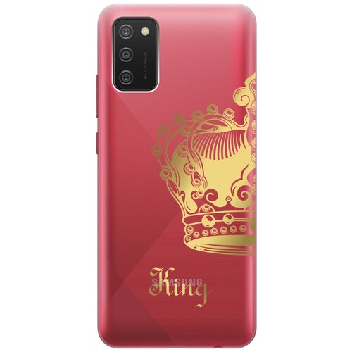 Силиконовый чехол с принтом True King для Samsung Galaxy A02s / Самсунг А02с матовый чехол true king для samsung galaxy a02s самсунг а02с с 3d эффектом черный