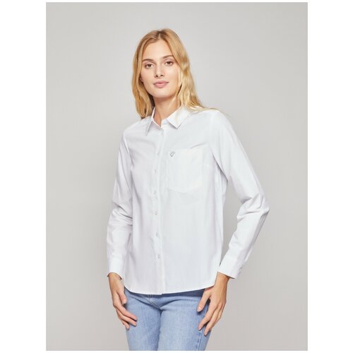 фото Рубашка с принтом, цвет белый, размер xxl zolla