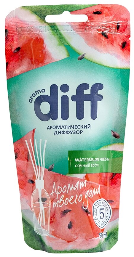 Ароматический диффузор Diff Сочный арбуз, 50 мл