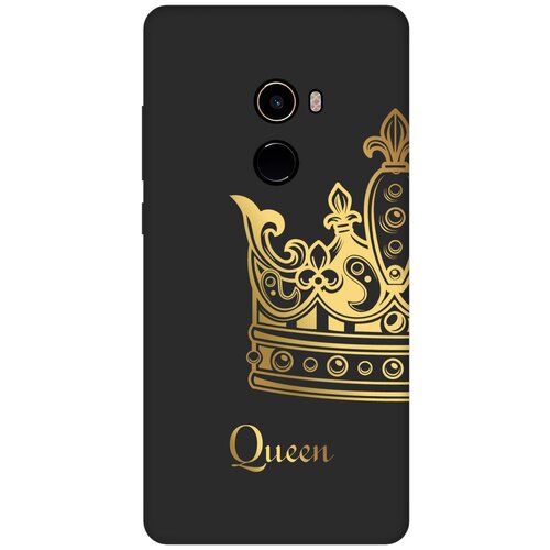 Матовый чехол True Queen для Xiaomi Mi Mix 2 / Сяоми Ми Микс 2 с 3D эффектом черный матовый чехол true queen для xiaomi mi mix 2 сяоми ми микс 2 с 3d эффектом черный