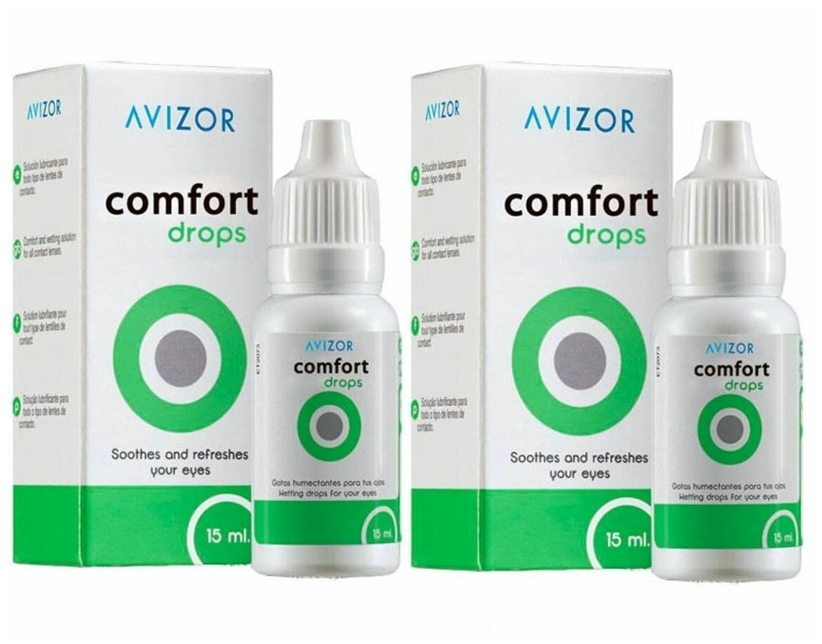 Comfort Drops гл. капли фл., 15 мл, 40 г, 2 шт., 2 уп.