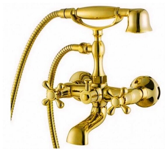 Смеситель для ванны Kaiser Carlson Style 44222-3/44223-3 GOLD