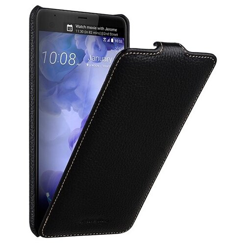 фото Чехол-флип mypads для htc u ultra вертикальный откидной черный из натуральной кожи