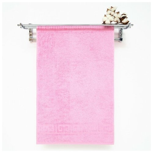 Полотенце махровое с бордюром 70х140 см, CANDY PINK, хлопок 100%, 430г/м2