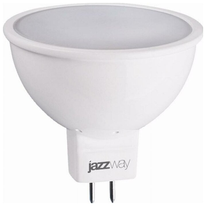 Светодиодная лампа JazzWay Pled Eco 5W эквивалент 35W 4000K 400Лм GU5.3 для спотов MR16 (комплект из 2 шт.)