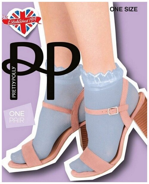 Женские носки Pretty Polly, размер S-M-L, черный, голубой