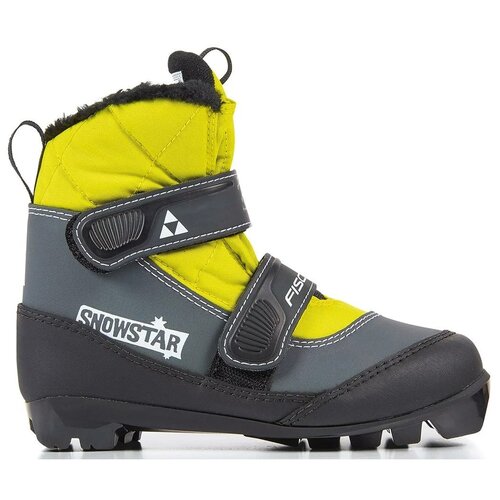 фото Ботинки для беговых лыж fischer snowstar (2020-2021) черный/желтый, р. 31