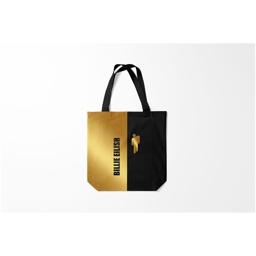 фото Сумка-шоппер / 40х40 см / разная музыка / billie eilish gold burnettie