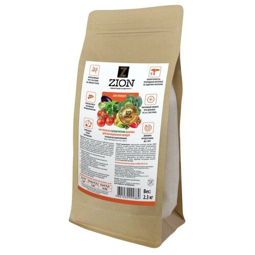 удобрение zion ионитный субстрат для овощей 0 8 л 0 7 кг количество упаковок 1 шт Удобрение ZION Ионитный субстрат для овощей, 2.3 л, 2.3 кг, 1 уп.