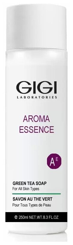 GIGI Mыло жидкое Зеленый чай для всех типов кожи Aroma Essence Green Tea Soap, 250 мл