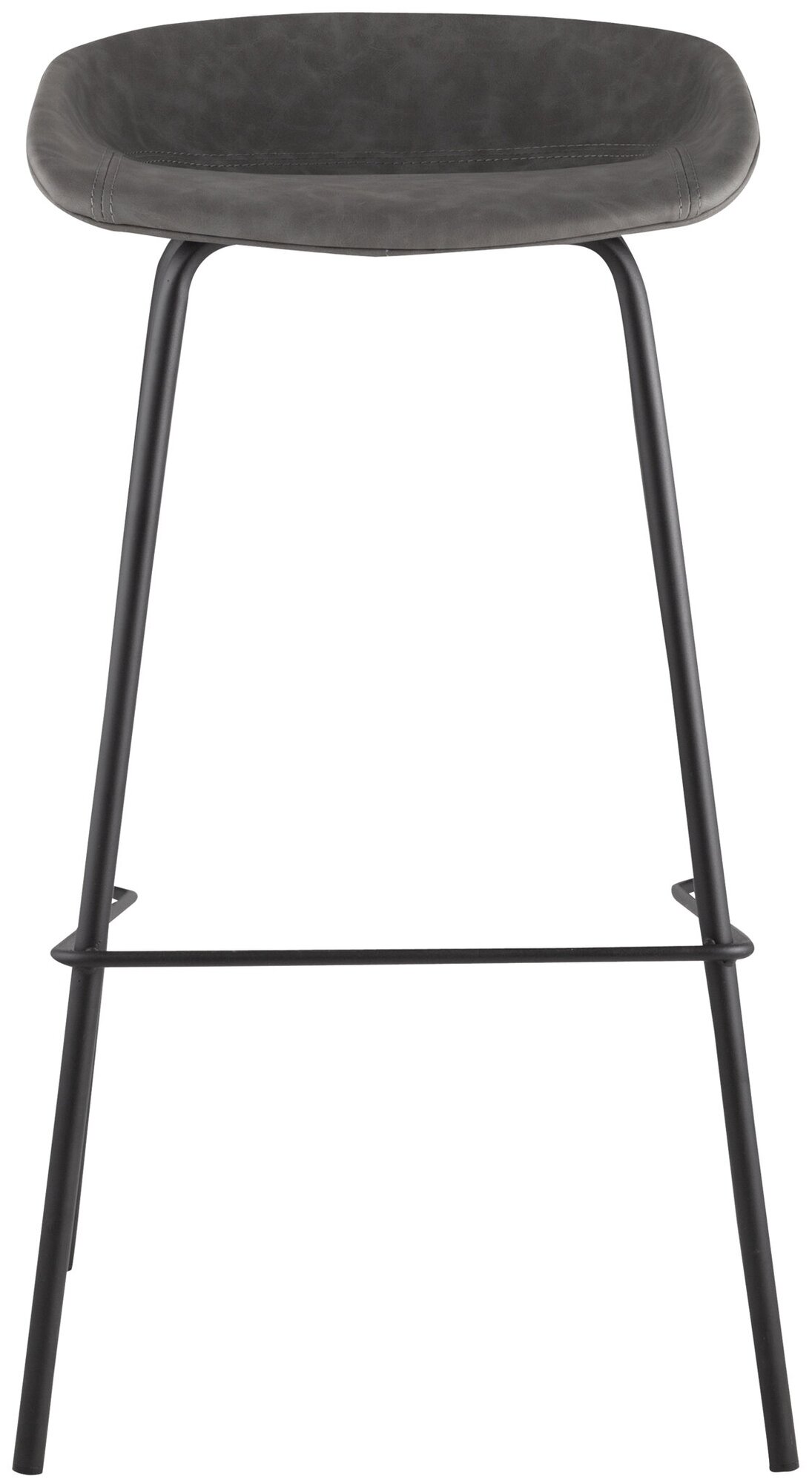 Стул барный Турин, коричневая экокожа, черные ножки Stool Group - фото №6