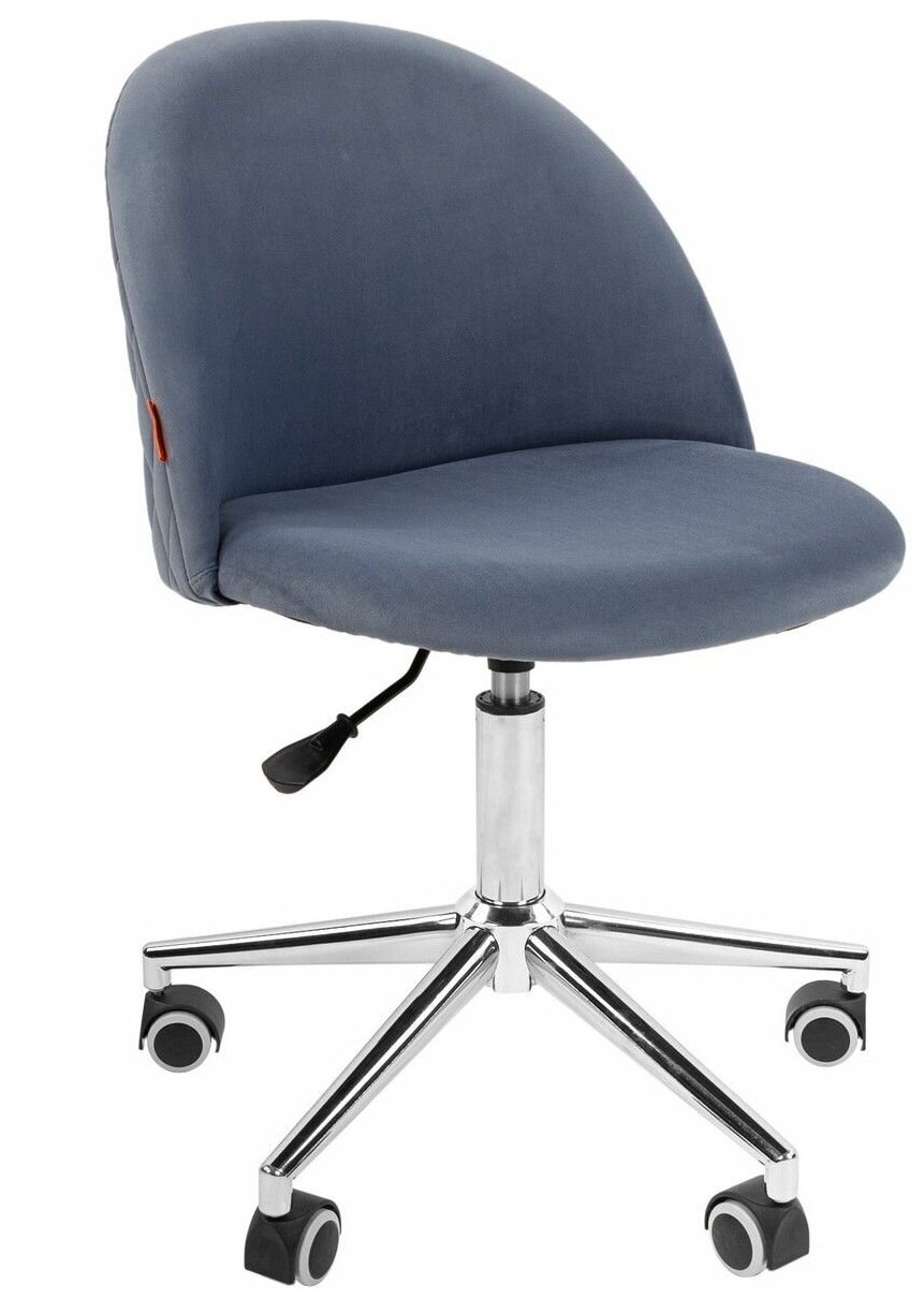 Офисное кресло CHAIRMAN HOME 118, ткань велюр, голубой
