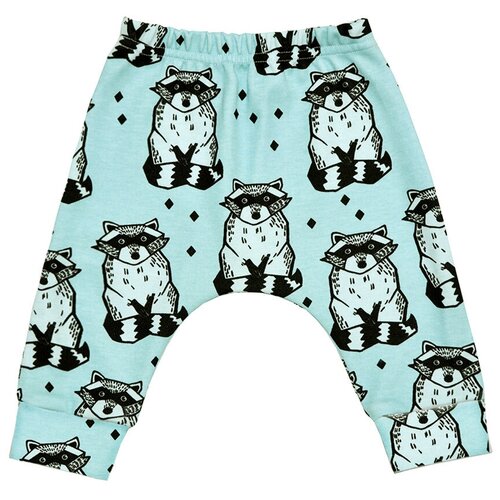 Штанишки с енотами для новорожденного 68 размер