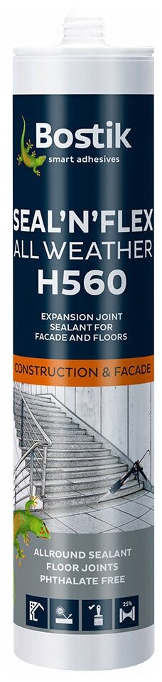 фото Герметик гибридный Bostik H560 Seal'n'flex all weather белый 290 мл