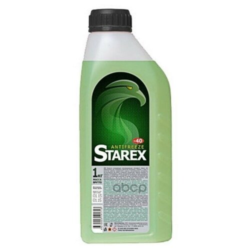 Антифриз Starex Готовый 1кг -40°с Зеленый (Север) Starex арт. 700615