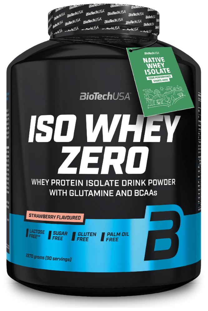 BioTechUSA Iso Whey Zero 2270 гр., клубника