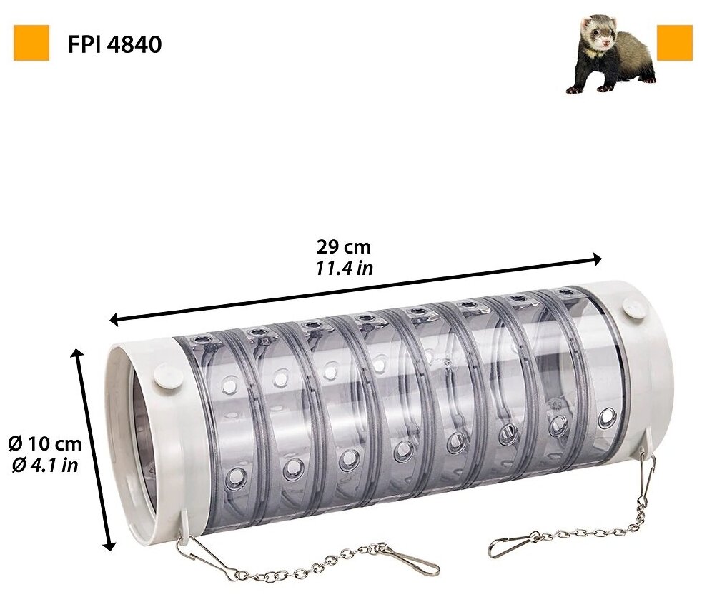 Труба-туннель для грызунов FERPLAST - фото №1