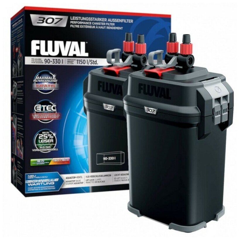 Hagen Внешний фильтр Fluval 307 1150 л/час - фото №2