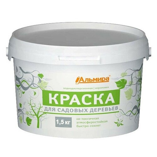 Средство защитное краска Альмира для садовых деревьев 1,5кг