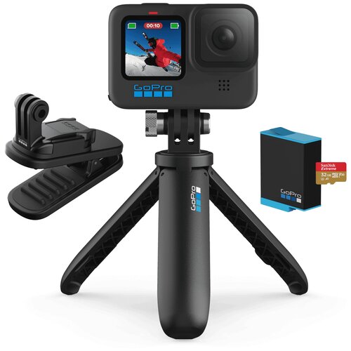 Экшн-камера GoPro HERO10 Special Bundle (CHDRB-101), 23.6МП, 1720 мА·ч, black