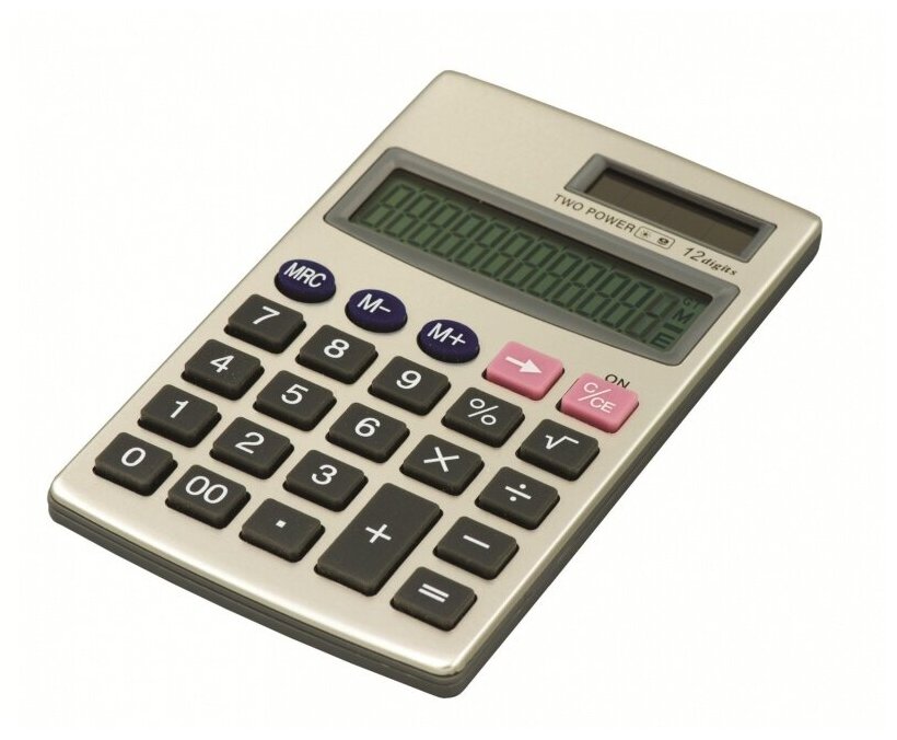 Калькулятор карманный Attache ATC-333-12P (12-разрядный) серебристый