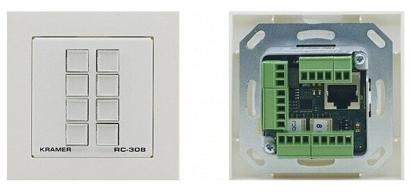 Панель управления универсальная с 8 кнопками Kramer RC-308/EU-80/86(W)