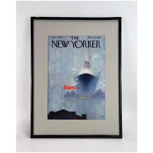 Оригинальная обложка журнала The New Yorker из 1963 года в раме.