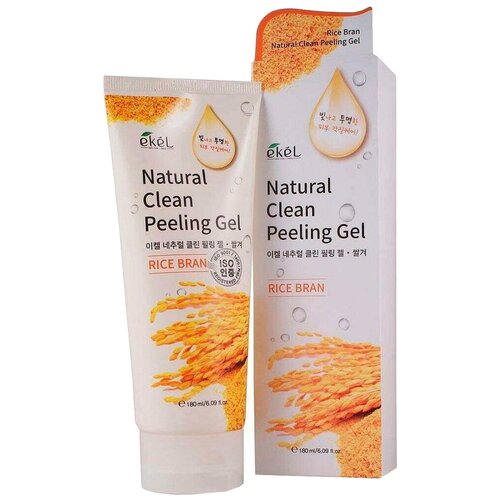 Ekel Пилинг-скатка Natural Clean Peeling Gel Rice Bran с экстрактом коричневого риса, 180 мл