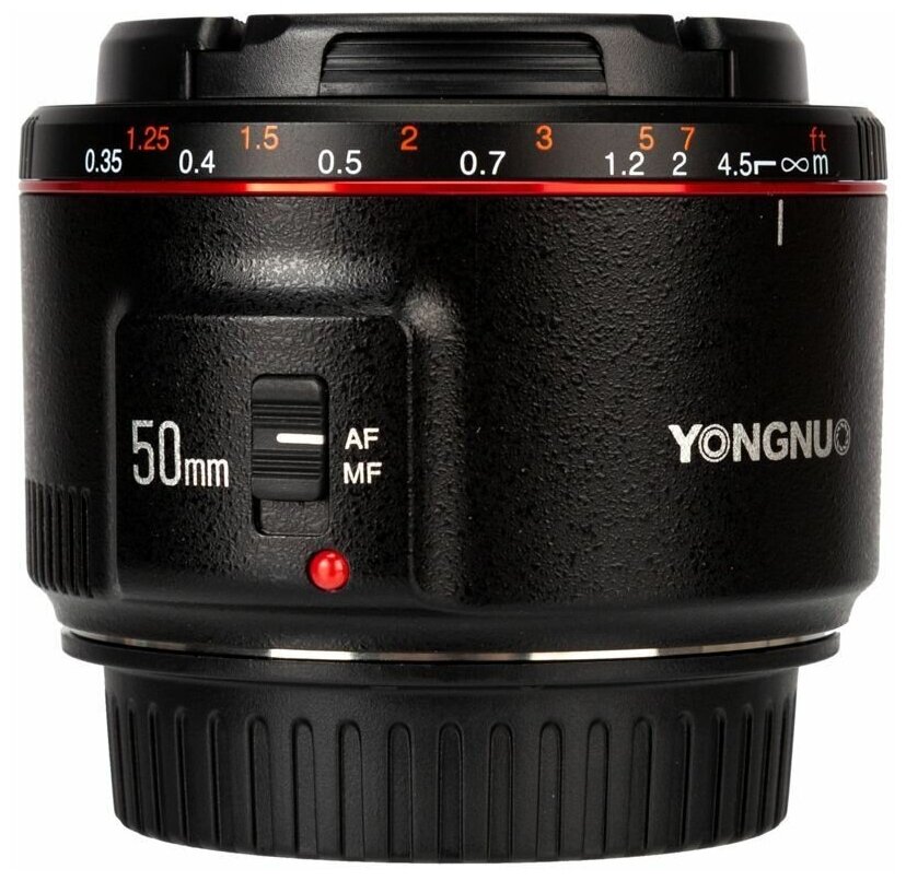 Объектив Yongnuo YN 50 mm f/1.8 II для Canon — купить в интернет-магазине по низкой цене на Яндекс Маркете