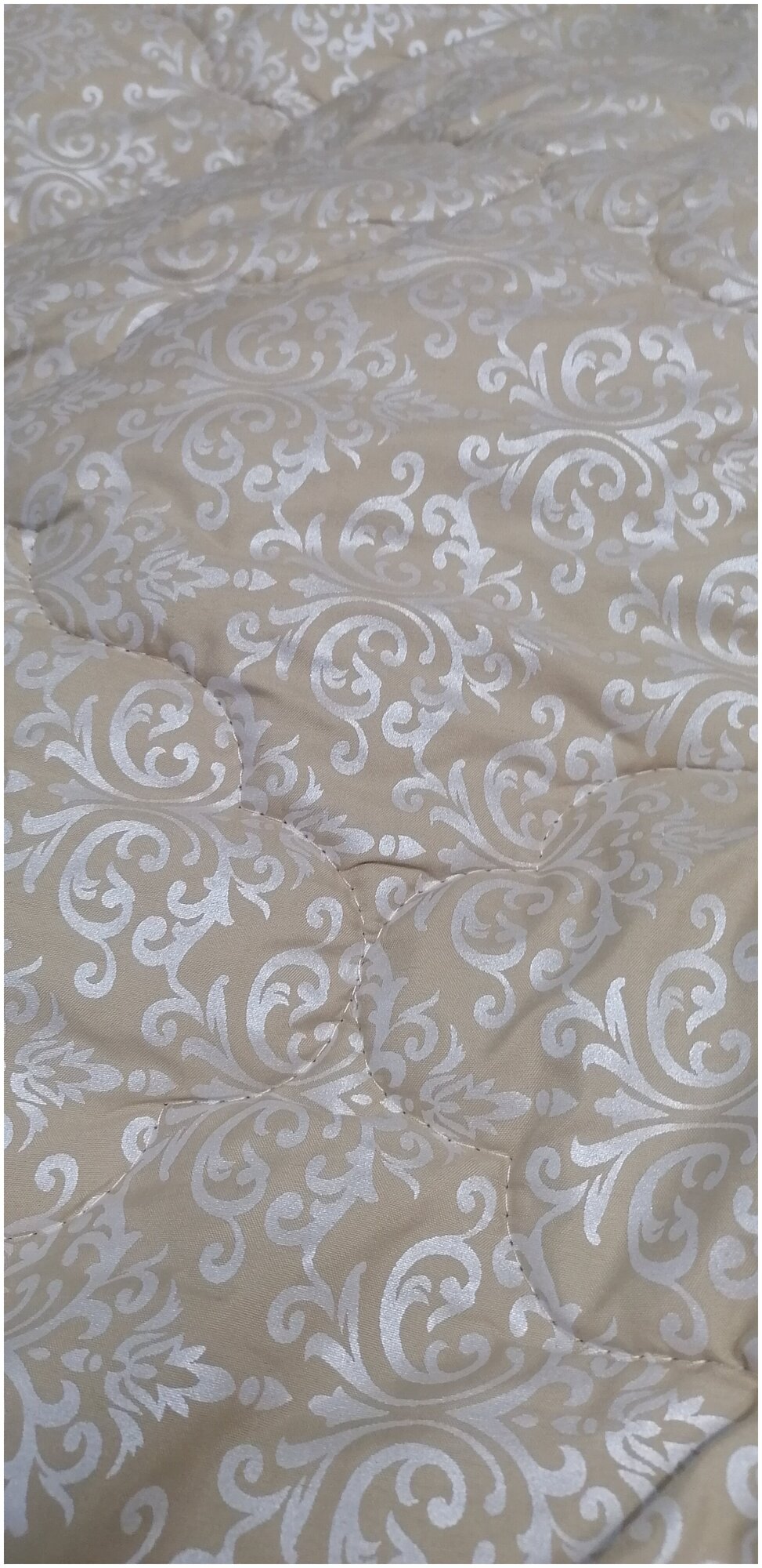 Одеяло верблюжья шерсть(пух) чехол тик Евро плотность одеяла: 300 гр/м2 Демисезонное - фотография № 2
