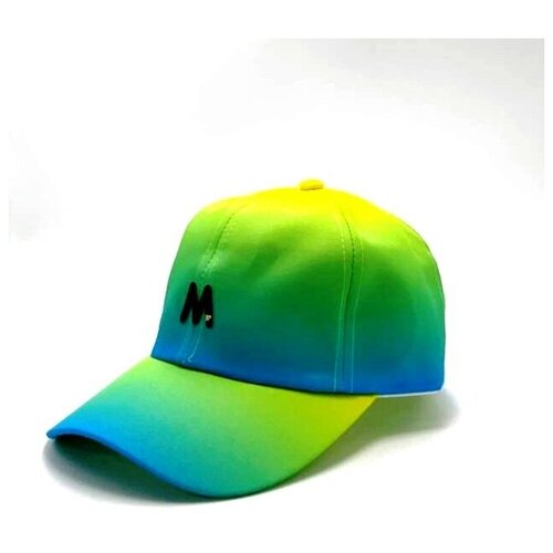 фото Бейсболка летняя, размер универсальный, голубой, розовый нет бренда