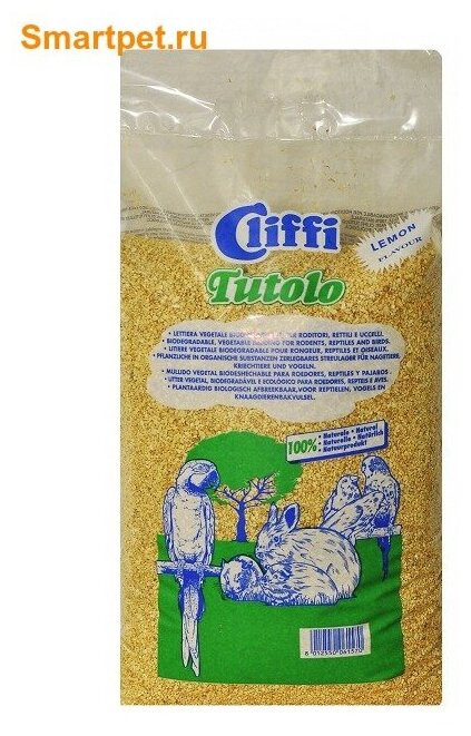Cliffi Кукурузный наполнитель Цитрус для грызунов: 100% органик (Tutolo) PCRS011, 4,5 кг
