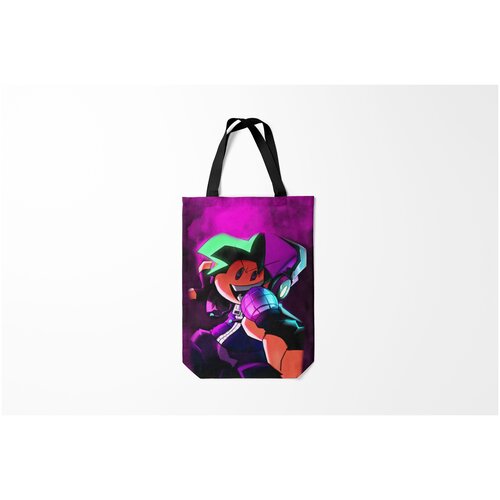 фото Сумка-шоппер / 31х42 см / геймерам / friday night funkin бойфренд boyfriend fnf burnettie