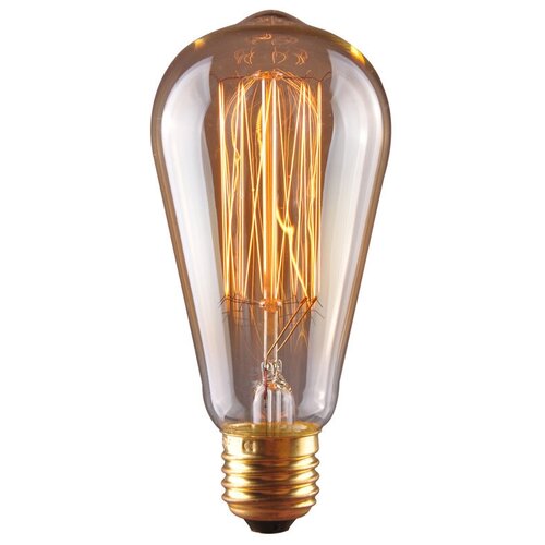 Лампа (лампочка) накаливания Эдисона Emilion Loft Edison ST64 (E27, 40Вт, желтый свет)