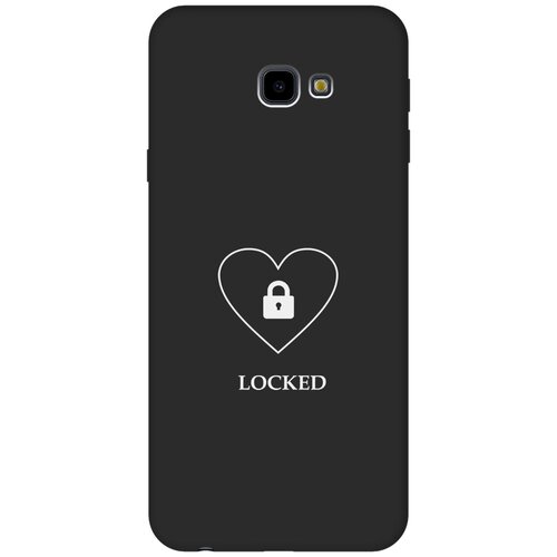 Матовый чехол Locked W для Samsung Galaxy J4+ / Самсунг Джей 4 плюс с 3D эффектом черный матовый чехол rich scrooge для samsung galaxy j4 самсунг джей 4 плюс с 3d эффектом черный