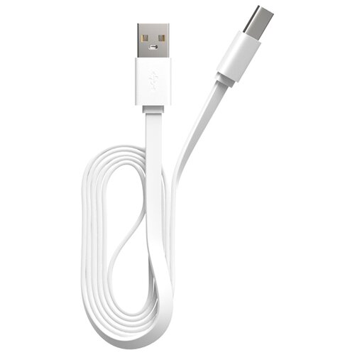 Кабель MAXVI USB - USB Type-C (MC-02LF), 1 м, 1 шт., белый кабель maxvi usb usb type c mc 02f 1 м 1 шт белый