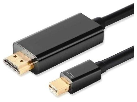 Кабель видео адаптер KS-517-3 mini DisplayPort на HDMI - 3 метра, чёрный