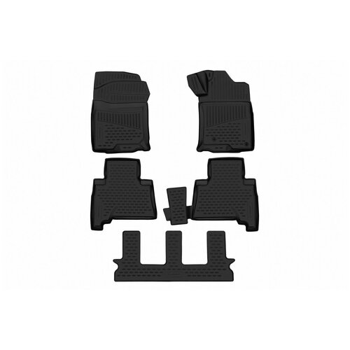 ELEMENT ELEMENT3DA0N028210 Комплект резиновых автомобильных ковриков TOYOTA Land Cruiser Prado 2009-> П.Р., внед,. 5шт. (полиур