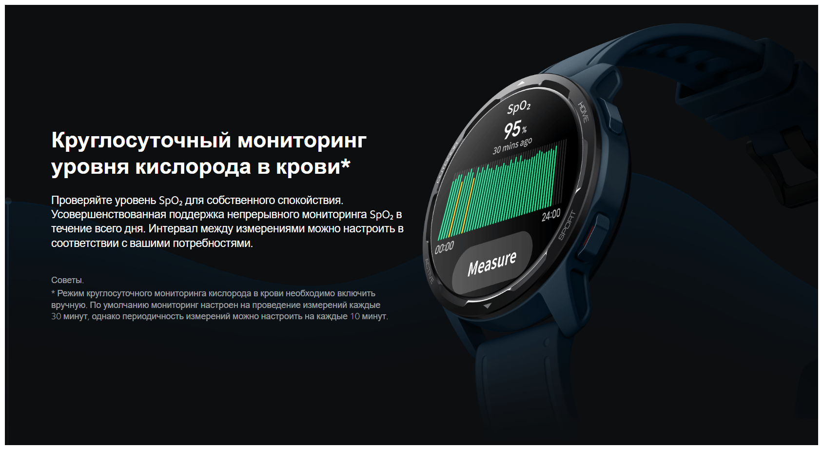 Смарт-часы Xiaomi Watch S1 Active GL M2116W1 (BHR5467GL) синий